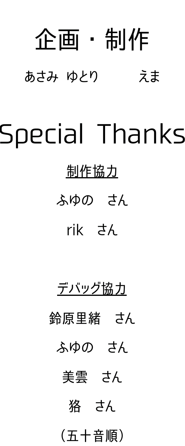 制作クレジット